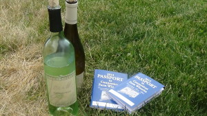 2015 Connecticut Wine Trail Passports, and bottles of Jonathan Edwards wine were part of the scenery at Jonathan Edwards Spring Fest. 