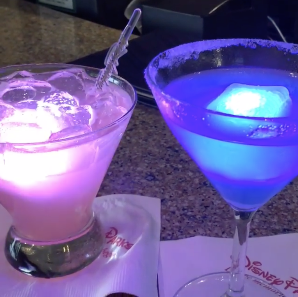 The Blue Glow-Tini and the MagicalStar at the Outer Rim at Disney's Contemporary Resort. (photo credit: ryanscountdowns.com) 