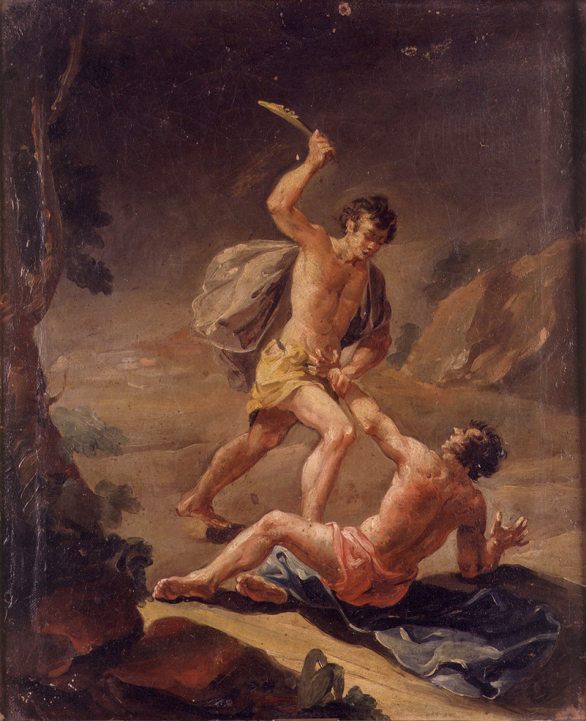 Here is a photo of Cain murdering his bro. I believe this is right around the time that the polaroid camera was invented. While the actual photographer in unknown, the image came from bible.wikia.com