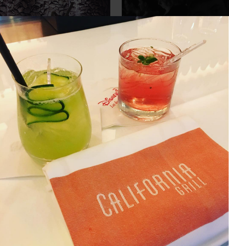 The must-visit California Grill and the must-taste Cucumber Martini and Santa Monica Cider (photo credit: Ryan's Countdowns)